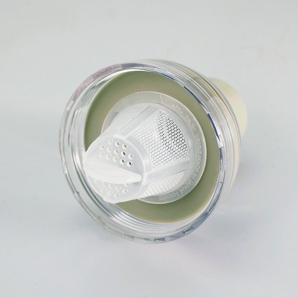 Hario Filter In Bottle Portable Cold Brew Tea Bottle - Smokey Pink (400ml)